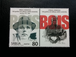 Stamp 3-13 - SERBIA 2021 - VIGNETTE + Stamp, Serbia–Germany 100 Years Since The Birth Of Great Artists - Serbien