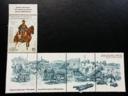 Stamp 3-13 - Serbia 2021 - VIGNETTE + Stamp - Serbian-turkish War: 145th Anniversary Of Russian Volunteers Arrival - Serbien