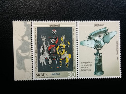 Stamp 3-13 - Serbia 2021 - VIGNETTE + Stamp - ART, PAINTING - Serbia