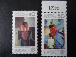 1973 Bund,  - O.Schlemmer - Konzentrische Gruppe, Bauhaustreppe - Postfrisch - MiNr. 840 Und 841 - Impressionismo