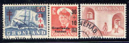 GREENLAND, NO.'S B1-B3 - Used Stamps