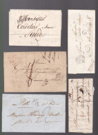 Un Lot De 15 Lettres Ou Enveloppe  Type : Sage &   Napoléon III  &  Précurseurs  Marques Postales - 1849-1876: Periodo Classico