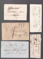 Un Lot De 15 Lettres Ou Enveloppe  Type : Sage &   Napoléon III  &  Précurseurs  Marques Postales - 1849-1876: Klassieke Periode