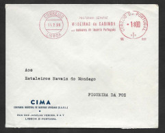 Portugal EMA Cachet Rouge Pub Bois De Cabinda Le Meilleur De L'empire Portugais Angola 1960 Cabinda Woods Meter Franking - Machines à Affranchir (EMA)