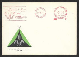 Angola Portugal EMA Scoutisme Scouts 50 Ans CNE 1973 Meter Stamp Scouting 1973 - Briefe U. Dokumente