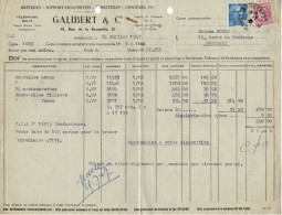 LETTRE FACTURE DU 24 JUILLET 1947 - Covers & Documents