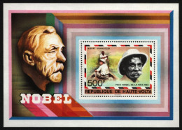 Obervolta 1977 - Mi-Nr. Block 47 ** - MNH - Nobel-Preisträger - Opper-Volta (1958-1984)