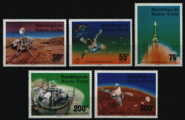 Obervolta 1976 - Mi-Nr. 632-636 ** - MNH - Raumfahrt / Space - Opper-Volta (1958-1984)