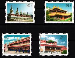 China Volksrepublik 3143-3146 Postfrisch Lamakloster Von Taer #HX693 - Other & Unclassified