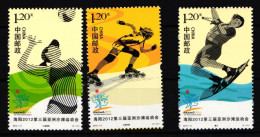 China Volksrepublik 4355-4357 Postfrisch Sport Strandsportspiele #HX777 - Sonstige & Ohne Zuordnung