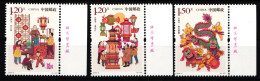 China Volksrepublik 4970-4972 Postfrisch Laternenfest #HX981 - Autres & Non Classés