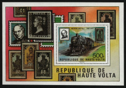 Obervolta 1979 - Mi-Nr. Block 53 ** - MNH - Eisenbahn / Trains - Rowland Hill - Obervolta (1958-1984)