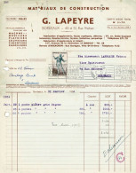 LETTRE FACTURE DU 12 FEVRIER 1954 - Covers & Documents