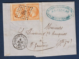 Haute Garonne - P.C. 669 Et Cachet 15  CAZERES S GARONNE - 1849-1876: Période Classique