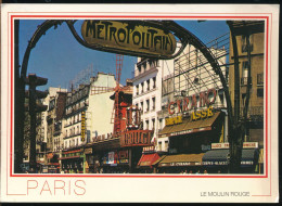 °°° 30861 - FRANCE - 75 - PARIS - LE MOULIN ROUGE - 1991 With Stamps °°° - Parigi By Night