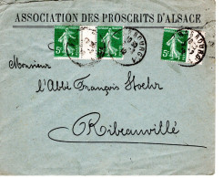 Association Des Proscrits D'alsace /  De Strasbourg - Covers & Documents