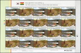 SOUTH KOREA - 2015 - MINIATURE SHEET MNH ** - Korea-Bolivia Diplomatic Relations - Korea, South