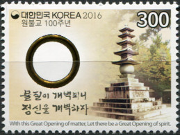 SOUTH KOREA - 2016 - STAMP MNH ** - 100th Anniversary Of Won-Buddhism - Korea, South