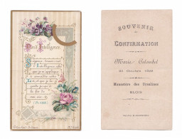 Blois, Confirmation De Marie Colombel, 1899, Monastère Des Ursulines, Don D'intelligence, éd. Blanchard N° 2102 - Images Religieuses