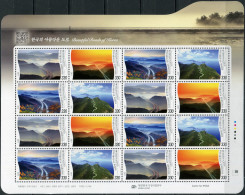 SOUTH KOREA - 2017 - MINIATURE SHEET MNH ** - Beautiful Roadways Of Korea - Korea, South