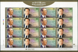 SOUTH KOREA - 2015 - M/SHEET MNH ** - Modern Korean Figures - Business Leaders - Korea, South