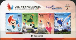 SOUTH KOREA - 2015 - SOUVENIR SHEET MNH ** - Universiade Gwangju 2015 - Korea (Süd-)