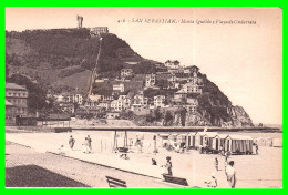 ESPAÑA ( SAN SEBASTIAN ) PLAYA DE ANDORRETA POSTAL MUY ANTIGUA - Cantabria (Santander)