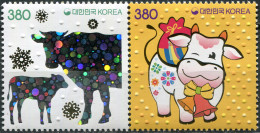 SOUTH KOREA - 2020 - BLOCK OF 2 STAMPS MNH ** - Year Of The Ox - Korea, South