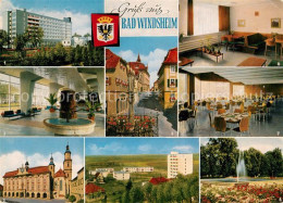 73073172 Bad Windsheim Sanatorium Frankenland Wandelhalle Rathaus Kilianskirche  - Bad Windsheim