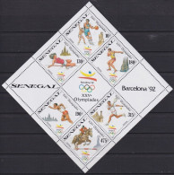 Olympische Spelen 1992 , Senegal - Zegels In Blok Postfris - Verano 1992: Barcelona