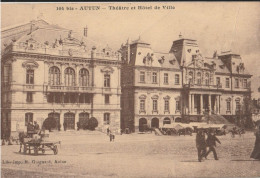 AUTUN  Théâtre Et Hôtel De Ville - Autun