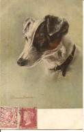 CPA Chien Genre Ratier - Collection  Chiens D'Angleterre De Minnie Keene Dessin Aquarelle - Chiens