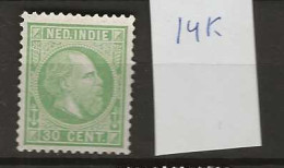 1870 MNG Nederlands Indië NVPH 14K Perf 12 1/2 Gr. G. - Indie Olandesi