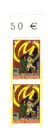 Blake Et Mortimer YT 3669b Paire Haut De Feuille Avec Saut De Phospho + Phospho à Cheval 50/50. Voir Scan. Cote >> 15 € - Unused Stamps