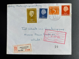 NETHERLANDS 1972 REGISTERED LETTER AMSTERDAM BIJLMERMEER TO UTRECHT 15-09-1972 NEDERLAND AANGETEKEND - Covers & Documents