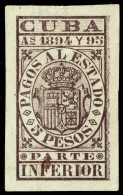 ESPAGNE / ESPANA - COLONIAS (Cuba) 1894/95 "PAGOS AL ESTADO" Fulcher 1157 5P Sello Inferior Nuevo* - Kuba (1874-1898)