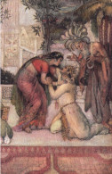 PAINTING, FINE ARTS, HINDU MYTHS, EVELYN PAUL, MADALASA, KUVALAYASWA, POSTCARD - Malerei & Gemälde