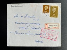 NETHERLANDS 1972 REGISTERED LETTER AMSTELVEEN TO UTRECHT 05-09-1972 NEDERLAND AANGETEKEND - Storia Postale