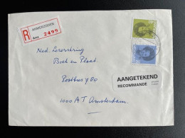 NETHERLANDS 1989 REGISTERED LETTER AMMERZODEN TO AMSTERDAM 29-09-1989 NEDERLAND AANGETEKEND - Storia Postale