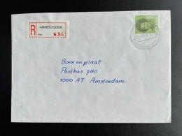 NETHERLANDS 1992 REGISTERED LETTER AMMERZODEN TO AMSTERDAM 12-10-1992 NEDERLAND AANGETEKEND - Cartas & Documentos