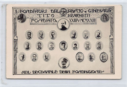 GENÈVE - Les Fondateurs Du Fascio De Genève - I Fondatori Del Fascio De Ginevra - CARTE RARE - Altri & Non Classificati