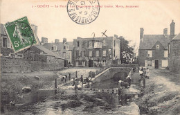 France - GENÊTS (50) Le Pont - Les Lavandières - Hôtel Godier, Morin Successeur - Ed. J. Puel 2 - Sonstige & Ohne Zuordnung