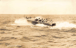 CLEAR LAKE (IA) Speedboat - REAL PHOTO - Other & Unclassified