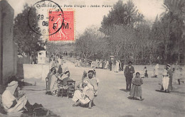 LAGHOUAT - Porte D'Alger - Jardin Public - Timbre Franchise Militaire F.M. - Laghouat