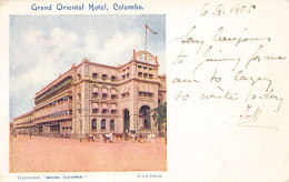Sri Lanka - COLOMBO - Grand Oriental Hotel - Publ. C.A.C. Press  - Sri Lanka (Ceilán)