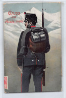 ANDERMATT (UR) Soldaten Gruss - Sachet Postcard - Verlag Guggenheim  - Andermatt