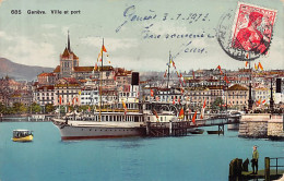 GENÈVE - Bateau Salon à Quai - Ed. C.P.N. 685 - Genève