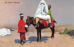 Maroc - En Route - Femme Voilée Monté Sur Un âne Et Ses Deux Servants Noirs - Ed. Photo-Neuer 31 - Andere & Zonder Classificatie