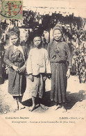 Laos - Ethnographie - Femmes Et Jeune Homme Pou Ok (Hua Pahn) - Ed. Collection Raquez -  - Laos