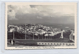 Portugal - LISBOA - Vista Parcial Com O Castelo E Avenida Da Liberdade - Ed. Loty 339 - Lisboa